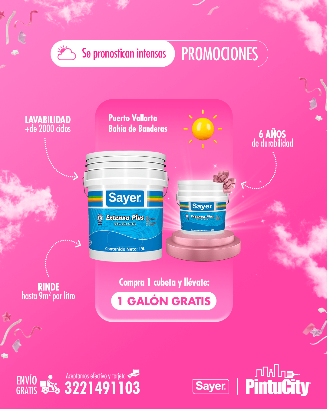 Promoción 1 galón gratis