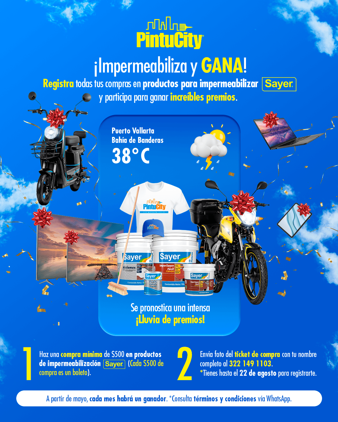 Campaña impermeabiliza y gana